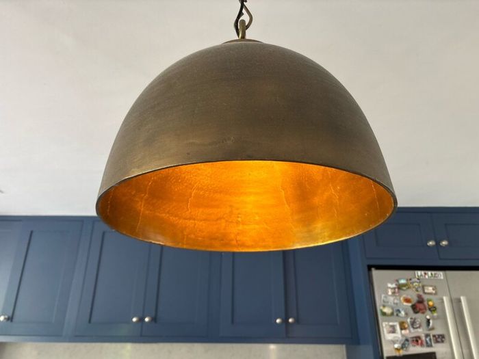Brass Pendant Ceiling Light x3