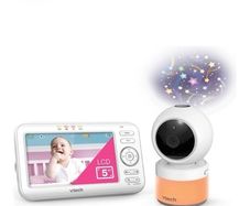 VTech VM5463 Star Projector Video Baby Monitor with 5 Inch Screen
