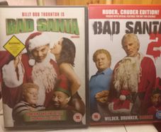 Bad Santa 1 & 2 Dvd Bundle Billy Bob Thornton Christmas Comedy Movies