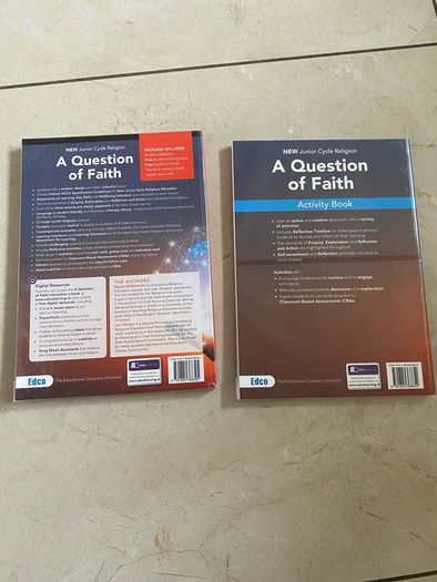 New Junior Cycle Religion A Question of Faith Workbook & Textbook set with code