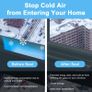 Window Weather Sealing Tape 3 cm x 10 m Waterproof Window Draft Isolation Sealing Film Weather Seal Tape for Door Draft Stopper Adhesive Tape No Residue Sealant for Winter Image 4