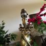 Brass Spiral Floor Lamp Image 2