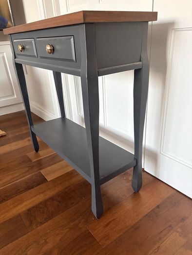 Ashford noir console table with shelf