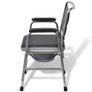 Commode Chair Steel Black Image 3