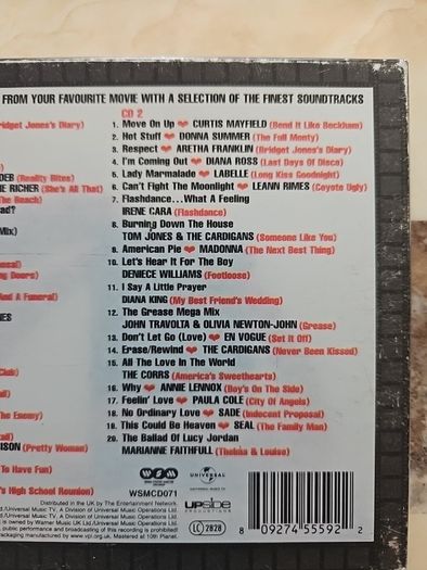 The Ultimate Chick Flick 2CD Soundtrack
