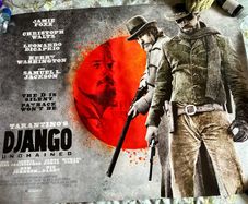 Django Unchained Original Quad Movie Cinema Poster Tarantino DiCaprio 2012