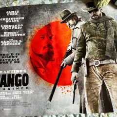 Django Unchained Original Quad Movie Cinema Poster Tarantino DiCaprio 2012