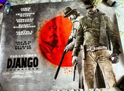 Django Unchained Original Quad Movie Cinema Poster Tarantino DiCaprio 2012