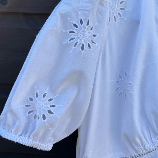 white cotton dress size M