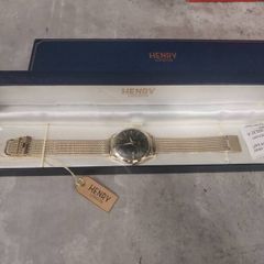 Henry London Gold Mesh Watch. New, Discontinued Model