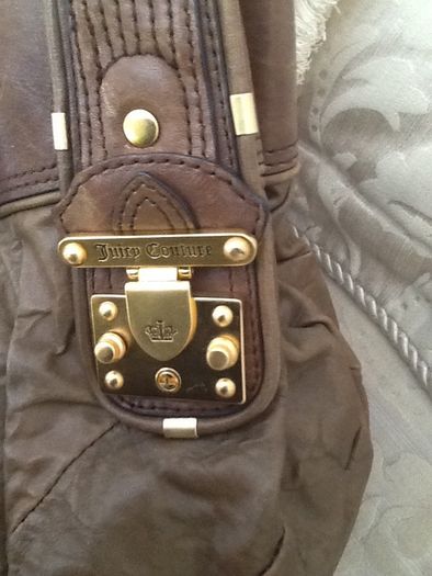 Juicy couture large brown leather bag