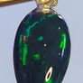 Ethiopian Black Opal Pendant 1.9 ct on 925 Silver Image 5