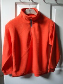 SALE!  Unisex Orange Ski Fleece Top
