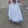 communion dress with accessories bolero veil gloves dressing gown bag and runners Image 2