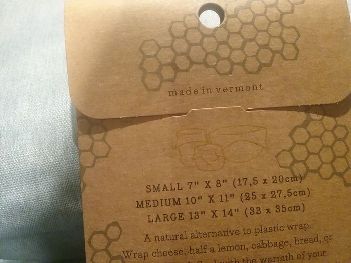 Bees wrap reuseable for food