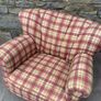 Superb Heavy Traditional Tartan Armchair. Image 2
