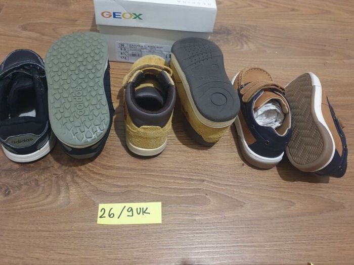 boys shoes 26/ 9uk geox adidas