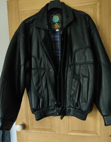 men's faux leather jacket