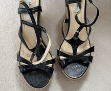 LK Bennett black wedge sandles