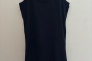 Long black racer back top