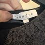 Sandro black and lace mini dress Image 6