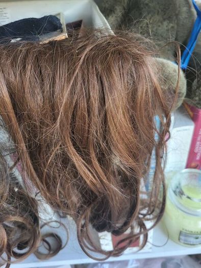 2 x synthetic hair pieces reduced