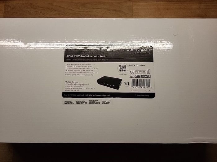 StarTech.com 4 Port DVI Video Splitter with Audio