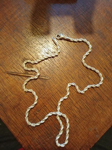 Silver Chain and Braclet