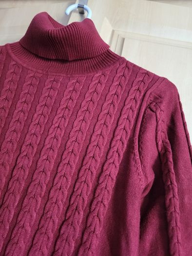 Jumper dress dark red M