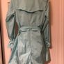 Vintage Burberry turquoise/aquamarine light trench coat uk 10 Image 7