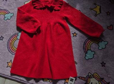2-3years, With Tags Red Knitted Dress