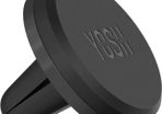 Car Phone Holder, Magnetic Phone Car Mount Air Vent, Upgraded Strongest Magnets & Super Stable Cradle for Vent, Compatible with iPhone, Samsung, Comes with Metal Plates