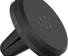 Car Phone Holder, Magnetic Phone Car Mount Air Vent, Upgraded Strongest Magnets & Super Stable Cradle for Vent, Compatible with iPhone, Samsung, Comes with Metal Plates