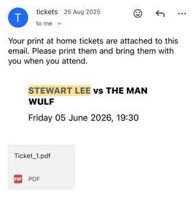 Stewart Lee tickets Wexford tonight