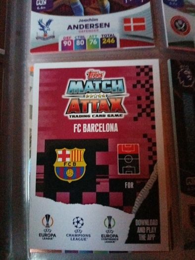 Ousmane Dembele Shiny Topps Heritage Barcelona Football Card