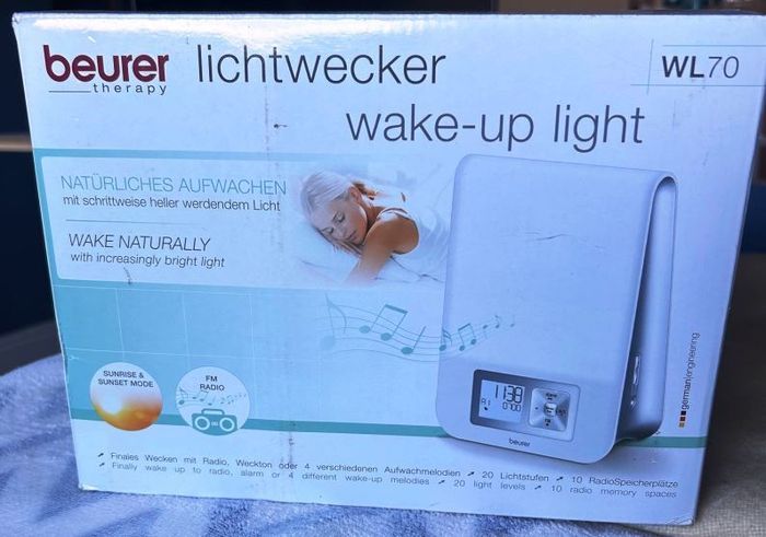 Wake Up Sunrise Light Therapy & Alarm Clock NEW
