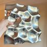 Copper Chrome Mouth-blown Glass Decorative Tray Fruit Bowl Image 5