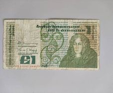 1 Punt Pound Ireland 1979 Queen Medb Banknote