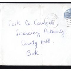 1984 Ireland Penny Post Day Commercial Use to Cork Co. Council
