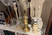 Mix and Match Lamp Shades and Bases - A Large Selection of Table Lamps - Denby, Laura Ashley, Marble Spiral Pillar Lamp, Ceramic Stacked Stone Style base, Small Alabaster / Marble lamps, Solid Brass, Chrome Reading lamp, Solid Wood Base and many more