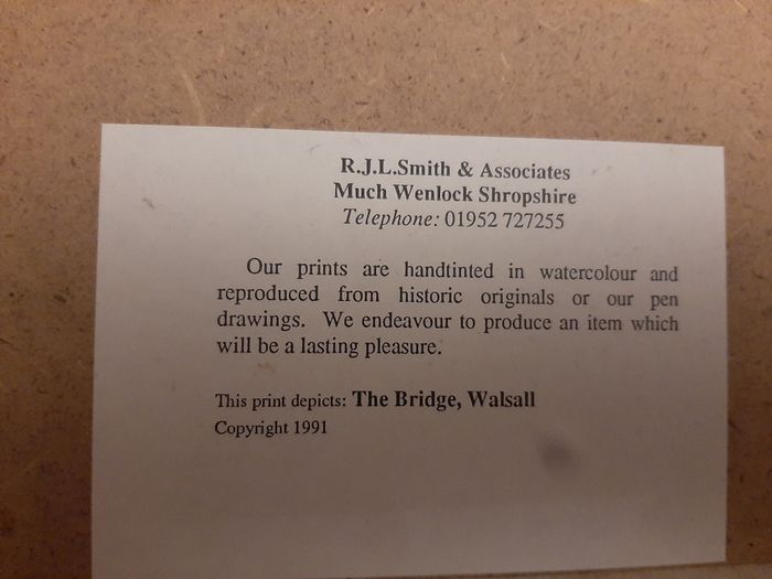 Framed Pictures x 2 of Walsall, England