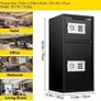 74 L Digital Double Door Safe Depository Box Gun Safes Cash Office Security Lock Strong Iron Larger Digital Safe Box Image 4