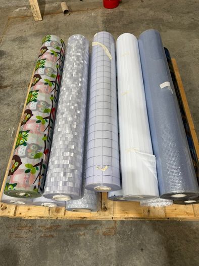 Rolls of Frosted and Patterned Window Films - over 1000 Meters