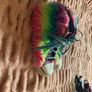 Girls Fluffy Rainbow Heelys Size 3 UK Image 2