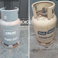 patio gas bottles ( half full)