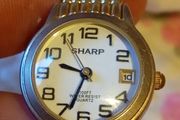 vintage Japanese sharp ladies watch sprirlex strap