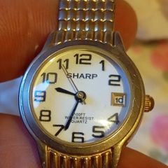 vintage Japanese sharp ladies watch sprirlex strap