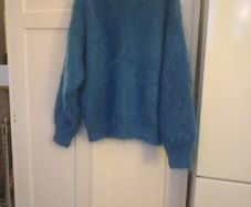 Mohair  Blue Sweater (Handmade Vintage) Oversized