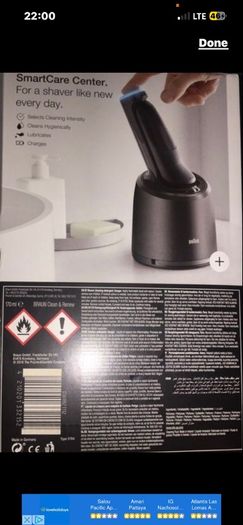 braun new series 7 smart sonic shaver with smart dock station clean charge Wet and Dry Electric Shaver