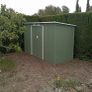 9ft x 4ft Metal Shed Green Image 6